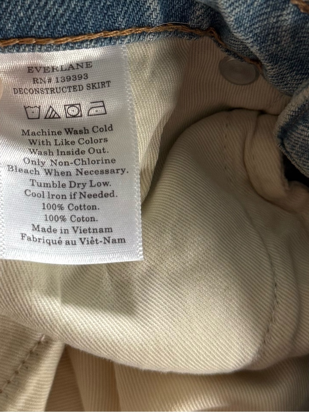 Everlane Denim Skirt - Picture 4 of 4